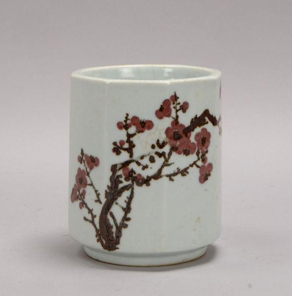An Dong On (Korea), Porzellanvase, Wandung fac., mit 'Blütenbaum'-Motiv