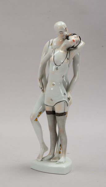 Ält. Volkstedt. Porz.-Manufaktur, Figurengruppe, 'Happy End-Eros', Entw. K. Zorn