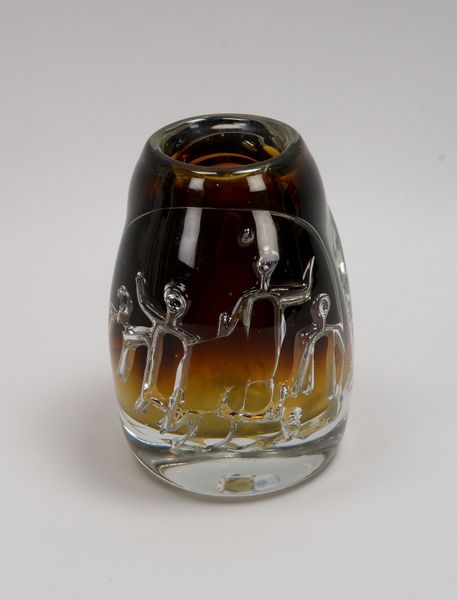 Gral-Glashütte/Dürnau, Vase, in Technik 'Ariel'-Serie, Entw.: Prof. K. Habermeier, sign.