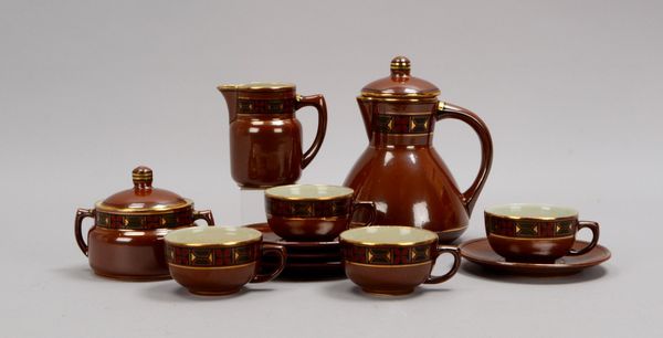 Julius Paul & Sohn/Bunzlau (um 1915), Kaffeeservice, Keramik, für 4 Personen