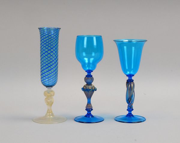 Seguso/Murno, 2 Weingläser (aus Murano-Sammlung)