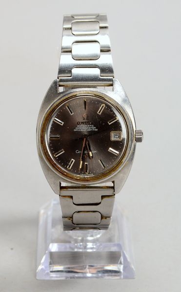 HAU, Omega 'Constellation', Automatik, Edelstahl-Gehäuse/Armband - Uhr läuft an