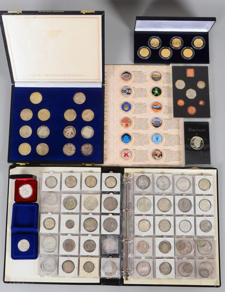 Kl. Münzsammlung - div. Silber: '100 öS - Olympia', '500 öS', '100 öS' und '50 öS'