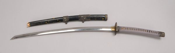 Katana-Schwert (Japan), Klinge unterhalb Griff sign.; Gesamtlänge 104 cm