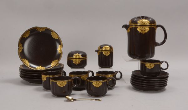 Rosenthal/Studio Line, Kaffeeservice, Form 'Bodil', für 6 Personen, umfassend: Kanne, Zucker- und Mi