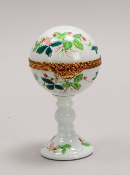 Raynaud & Co./Limoges, kugelf. Deckelgefäß/aufklappbar, Dekor 'Inalterable'