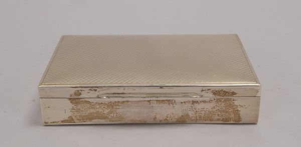 Zigarrendose/Schatulle, 925 Sterlingsilber, innen mit Holz ausgekl.; Gew. 457 g