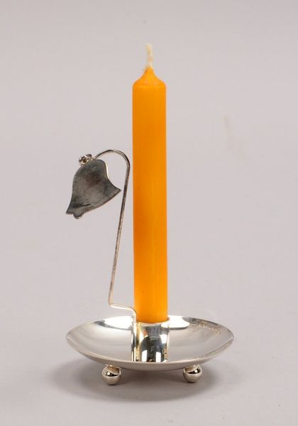 Figürlicher Tisch-Kerzenhalter, 925 Sterlingsilber, 'Glocke'; Höhe 8,5 cm, Gew. 30 g