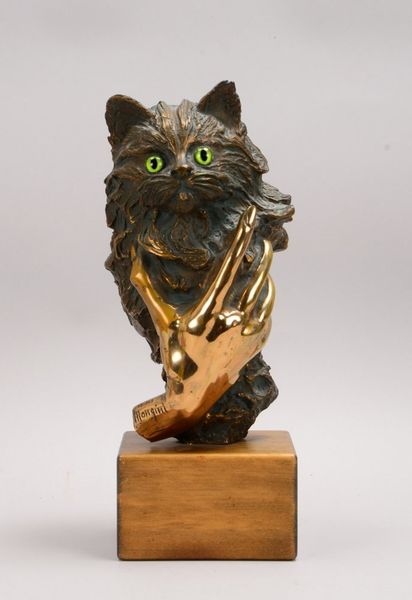 Mongini, Costanzo, Bronzefigur, 'La Mano', Aufl.-Nr. '15/399', fein pat./teils pol., sign.