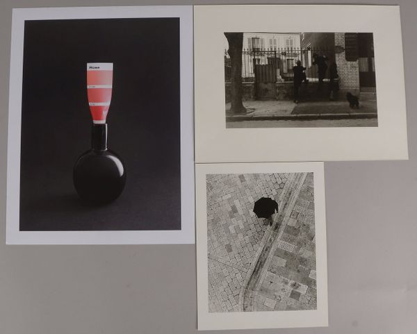 3 Künstler-Fotografien: Viktoria Binschtok, René Magritte, und Toni Schneider