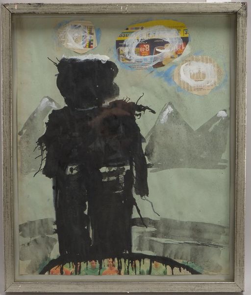 O'Hara, Phelan, 'Jetti', Mischtechnik/Collage, verso sign./bet., hinter Glas ger.