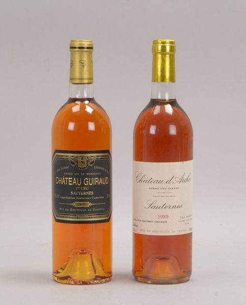 Sammler-Weine (Sauternes): Château Guiraud 1er Cru, 2000; Château d'Arche GCC, 1989