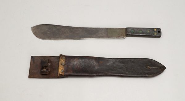 Machete (II. WK), 'Martindale & Co.'/England; Länge 50 cm - in orig. Lederscheide