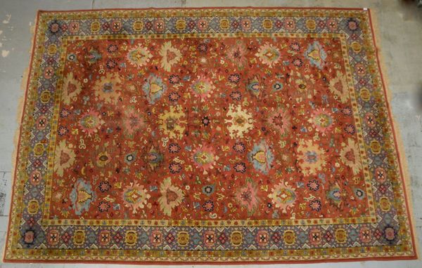 Tetex, stilis. Täbriz-Musterung, Flor in gutem Zustand, orig. Erhaltung - im Überformat!