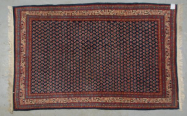 Serabend-Indo Mir, feste Kn., dichter Flor - in gutem Zustand; Maße 200 x 130 cm