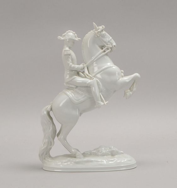 Augarten/Wien, Porz.-Figur, 'Courbette - Spanischer Hofreiter', Entw. Prof. Albin Döbrich