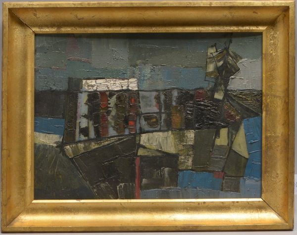 Pluquet, Hans, 'Städteansicht', Öl auf Hartfaser/ger., verso dat. '1960' und bez.