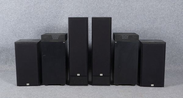3 Lautsprechersysteme, TGA: 2x Triton, 'R150'/'S130', Bj. 1990; 1x Pulsar 'TAB 800', Bj. 1965