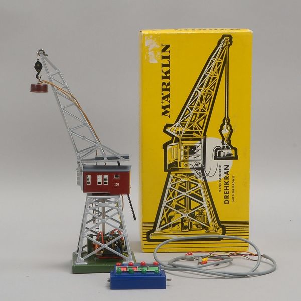 Sammlerzub., Märklin, 'Spur H0': 'Drehkran 7051', ferngest./Hebemagnet, neuw. - in OVP