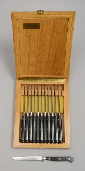12 Steakmesser, Alexander 'Coricama', rostfr. Klingen, Griff schwarzer Kunststoff