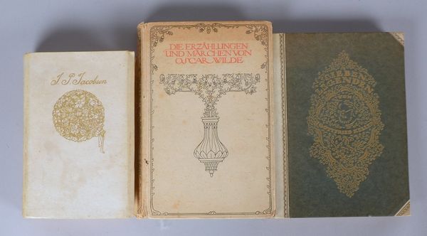 3 Bände: Oscar Wilde, Gottfried Keller, J.P. Jacobsen - teils mit Heinr. Vogeler-Illustr.