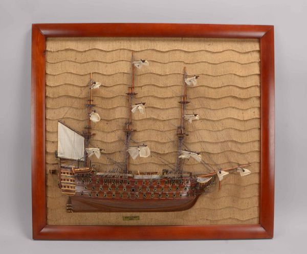 Schiffs-Halbmodell der 'HMS Victory' (Flaggschiff von Vizeadmiral Nelson) von 1805