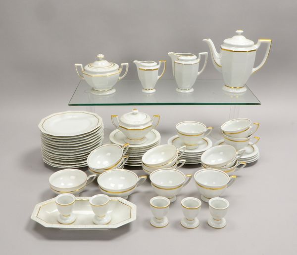 Rosenthal, umfangreiches Porz.-Kaffee-/Teeservice, Form 'Maria Weiß', div. Teile