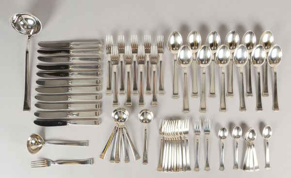WMF, Tafel-/Kaffeebesteck, 90er Silberauflage, Form '2500', diverse Teile