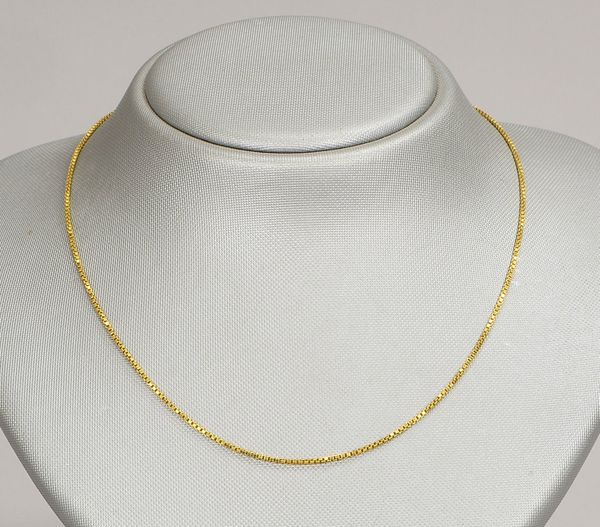 Veneziakette, 585 GG (gest.), mit Federringschließe; Länge 40 cm, Gew. 3,90 g