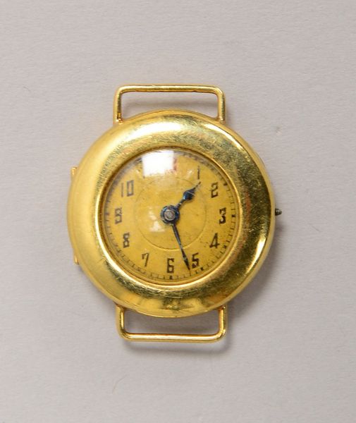 DAU-Gehäuse, 585 GG (gest.), mit Uhrwerk - Fkt. nicht gepr.; Ø 23 cm, Gew. 9,70 g