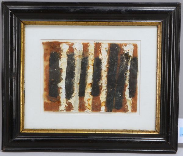 Reiling, Erich, 'Ohne Titel', Mischtechnik auf Papier, verso sign./dat., hinter Glas