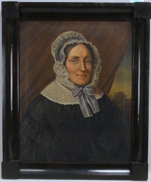 Gemälde (Biedermeier), 'Frauenportrait', Öl/Lw, unten re. sign.; Rahmenmaße 72 x 60 cm