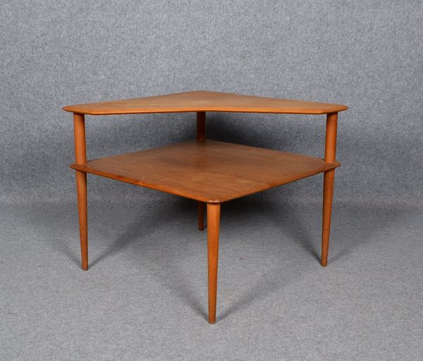 France & Søn/DK, Couchtisch 'Minerva', Teak, 2x Ebenen, Entw. Hvidt & Mølgaard (1957)
