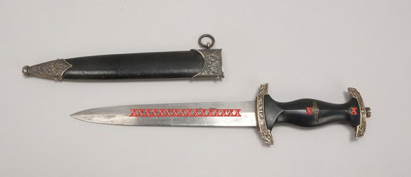 Sammler-Dolch ('D. R.'), Replik/Sammleranfertigung; Länge/mit Scheide: 37 cm