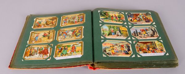 Liebig-Sammelbilder (um 1900), farbig lithogr./versch. Themen - über 600/im Album