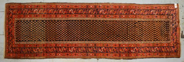 Malayer-Orientgalerie, antik, mittelfeine Kn., gleichm. Flor - guter Zust. (kleine Restaur.)