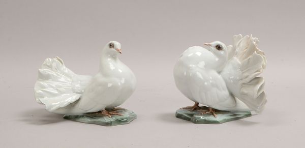 Rosenthal, Porz.-Figuren, 'Taubenpaar', Mod. '1589' (1940 - 1950) und '1590' (1965)