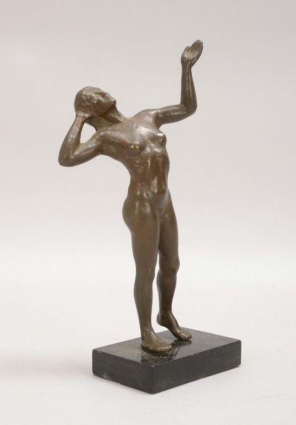 Bronzeskulptur, 'Weiblicher Akt', auf Natursockel, monogr./ligiert 'JB'(?)