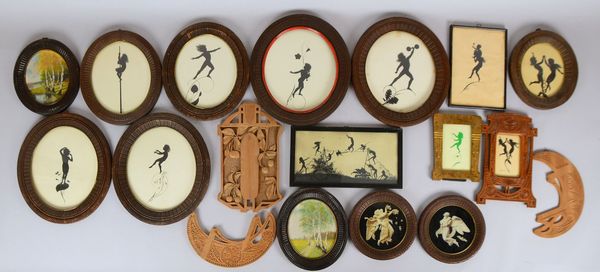 15 Bilderrahmen, versch. Maße/Ausf., 15 Stück (2x Jugendstil), mit Schnitzereien/teils vergl.