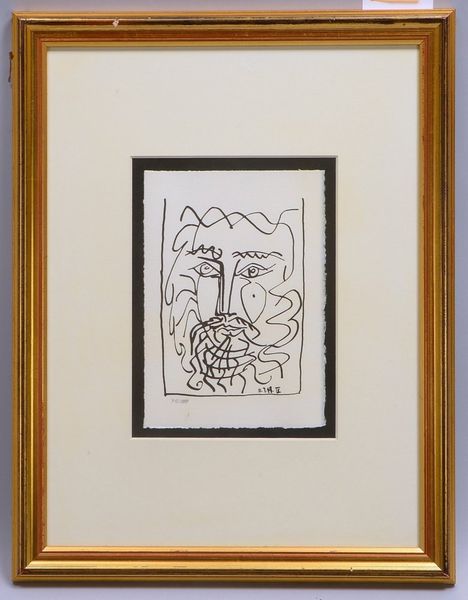 Picasso, Pablo, 'Der Raum und die Flöte', Lithogr., '712/888', unsign., dat., unter PP hinter Glas