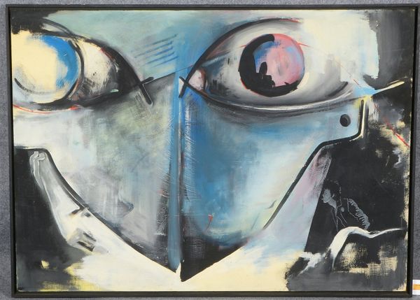 Degenaar, Horst, 'Die Nacht im Visier', Acryl/Hartf., unten re. monogrammiert, dat. (19)'88'