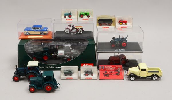 15 Sammler-Modellfahrzeuge, versch. Modelle und Hersteller (Wiking, Schuco, Siku, u.a.)