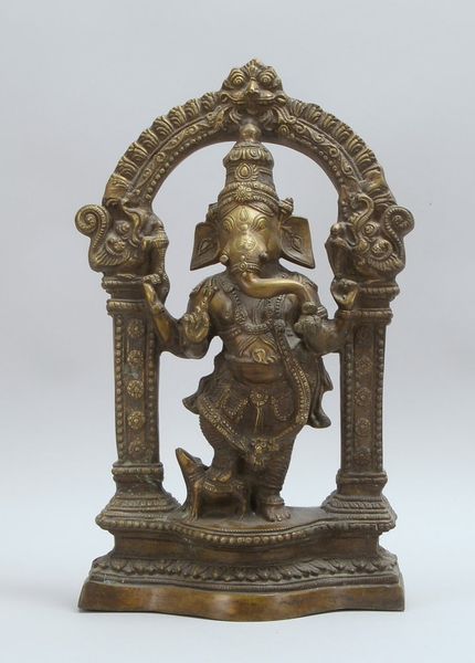 Bronzeskulptur (Indien), 'Ganesha' - schwere Ausführung!; Höhe 48,5 cm