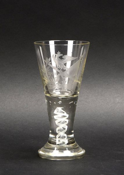 Pokalglas, 'Bekrönter Adler' auf 'Schwert und Fahne' (dat. '1914/1916'), Fuß mit Einschl.