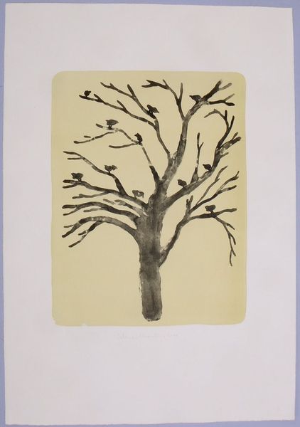 Schwontkowski, N., 'Vögel im Baum', Lithogr. (aus Griffelkunst-Slg.), bleigsign./dat.