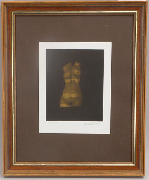 Wunderlich, Paul, 'Weibl. Torso', Farblithografie, numm./sign., gerahmt