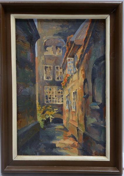 Balcke, Arwed, 'Kanal - Gasse', Öl auf Hartfaser, unten links sign./dat. (19)'49'