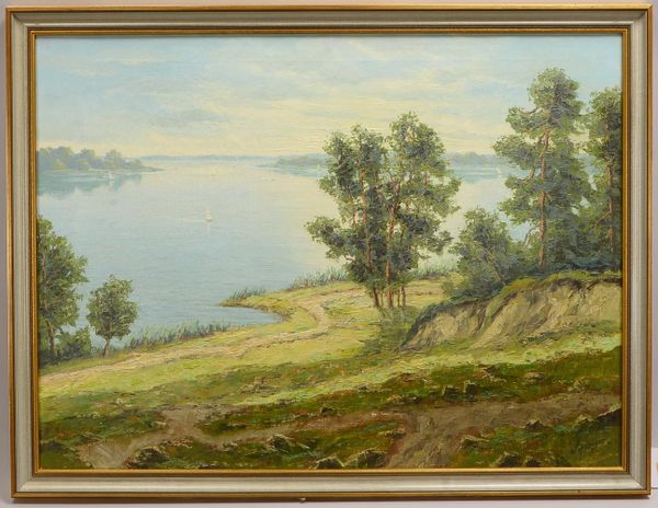 Unger, Wolfgang Heinz, 'Blick auf See', Öl/Lw, unten re. sign.; Bildmaße 60 x 80 cm
