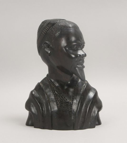 Holzbüste (Afrika), Edelholz-Schitzerei, 'Bärtiger Mann'; Höhe 29 cm
