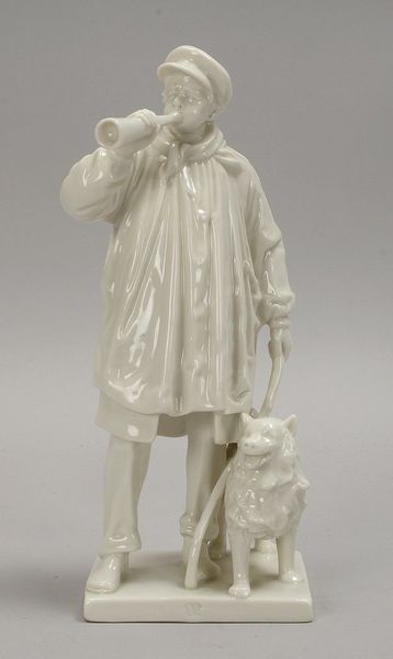 Nymphenburg, Porzellanfigur, 'Hirte mit Spitz', gemarkt; Höhe 22 cm